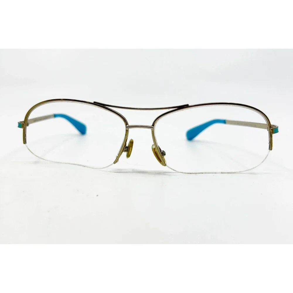 Marc By Marc Jacobs Eyeglasses Womens Gold Half Rim Aviator MMJ 119/S 59-14-125